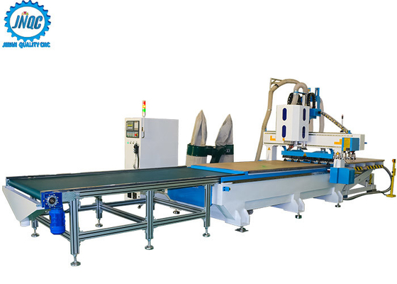 Loading Unloading CNC Machine Panel Furniture Production Line With Boring Head / Drilling